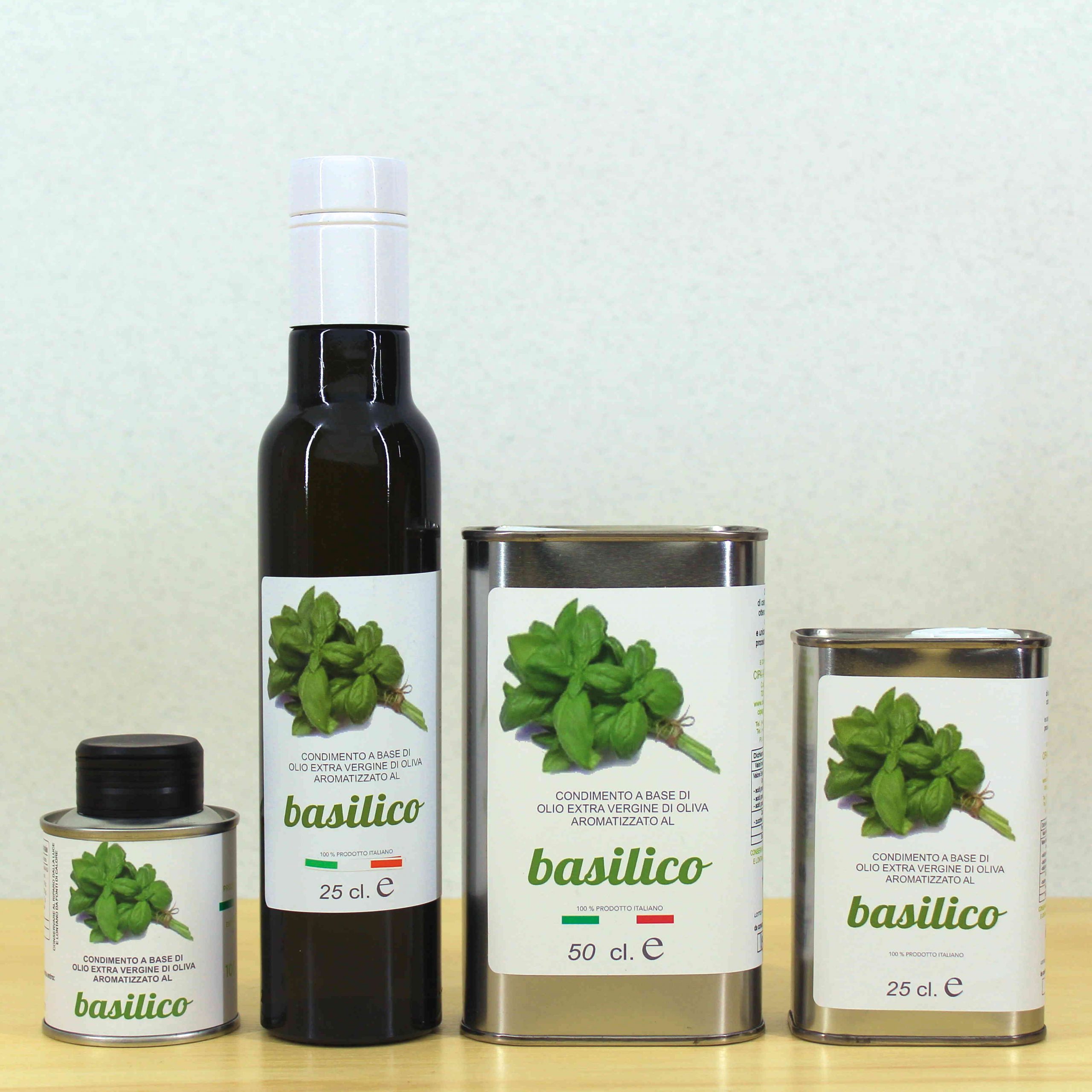 Condimento a base di olio EVO aromatizzato al basilico - Cipa Agricola - Acquista online