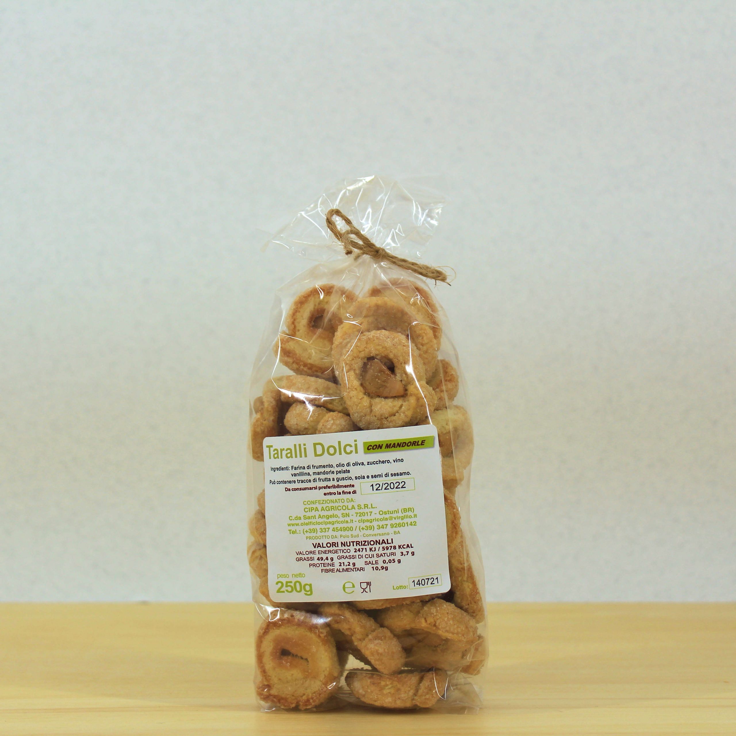 Taralli Dolci con Mandorle - 250 gr - Cipa Agricola - Acquista online