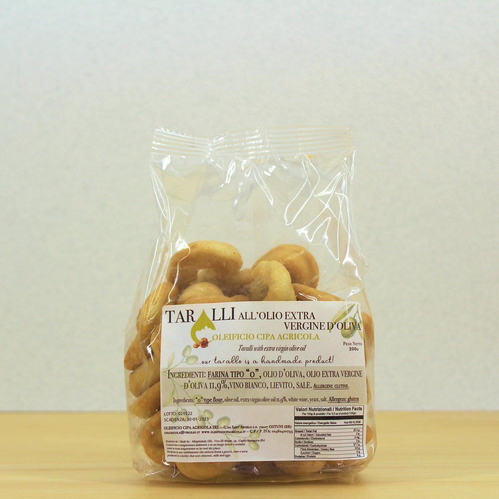 Taralli all'olio extravergine di oliva 200 gr - Shop online - Cipa Agricola