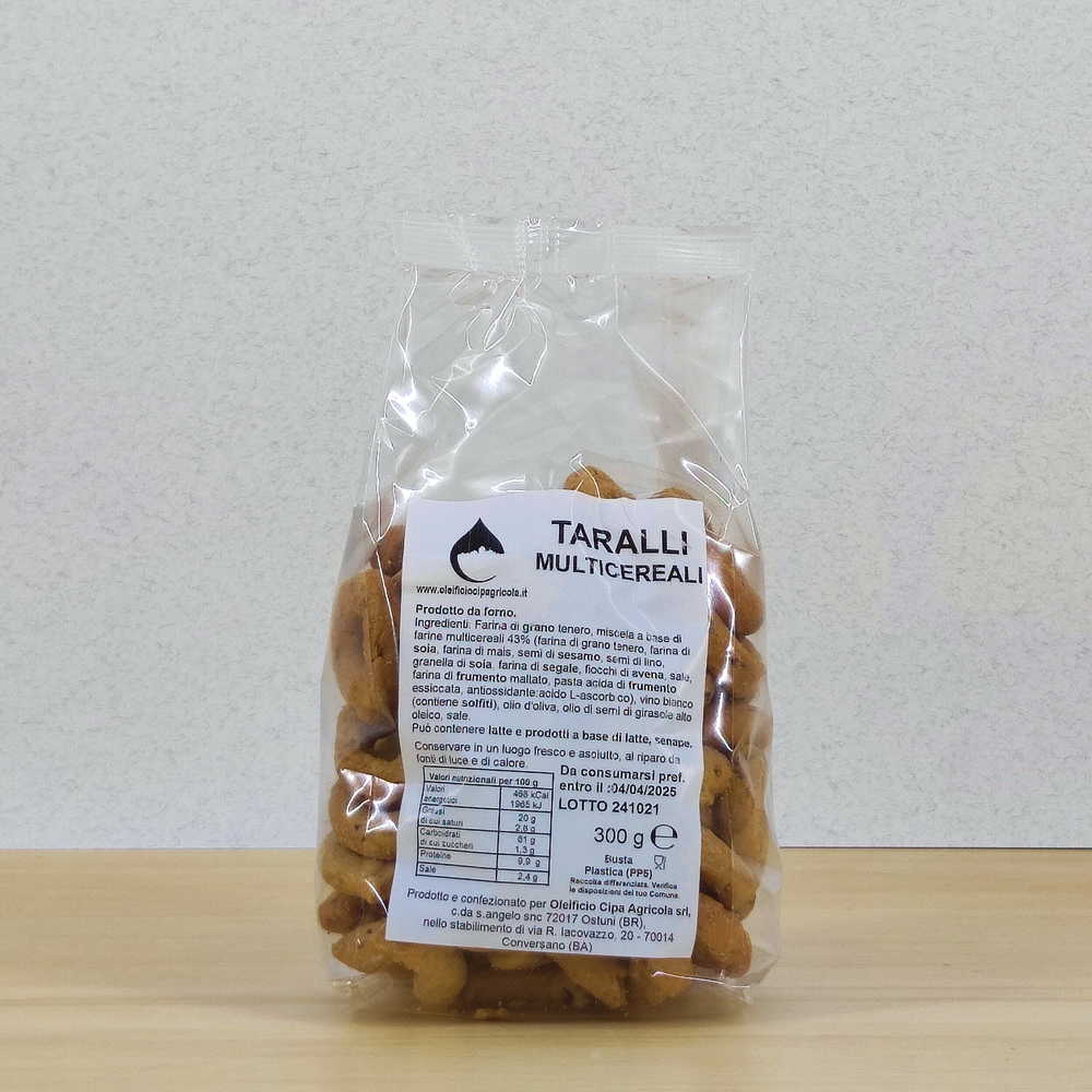 Taralli multicereali - Prodotti da forno - Oleificio Cipa Agricola