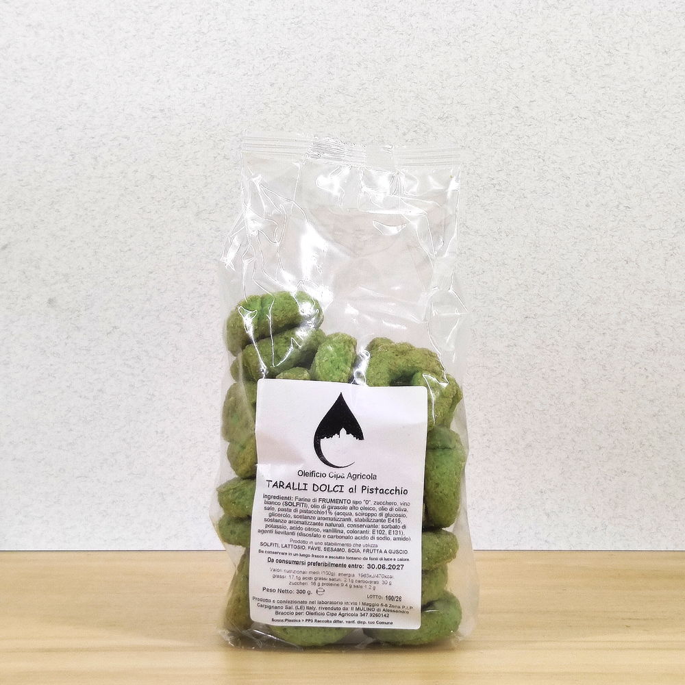 Taralli dolci al pistacchio - Cipa Agricola Oleificio Ostuni