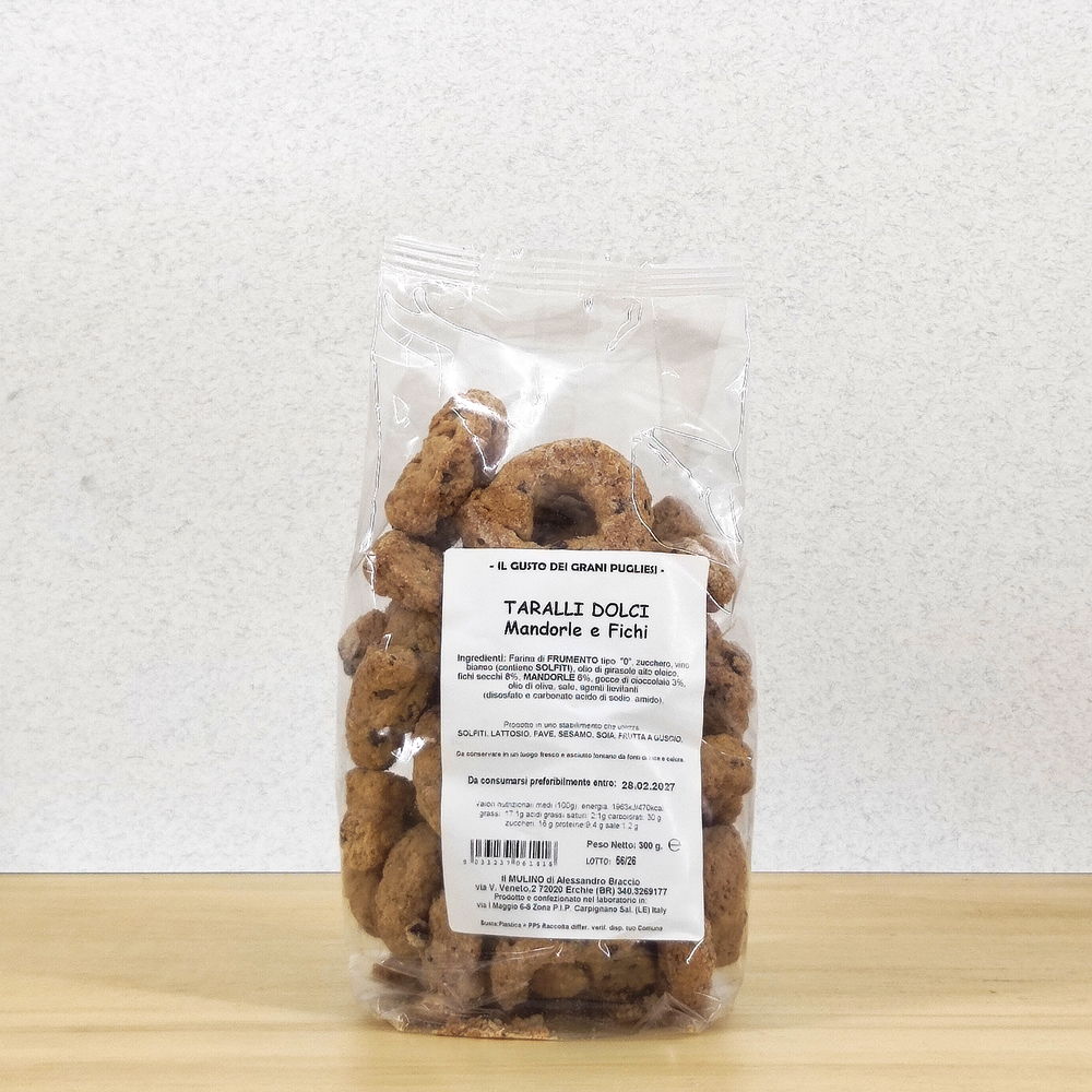 Taralli dolci mandorle e fichi - Cipa Agricola Oleificio